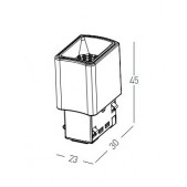 2W LED šviestuvas į lenktus...