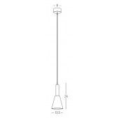 7W LED pakabinamas...