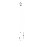 7W LED pakabinamas...