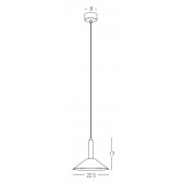 7W LED pakabinamas...