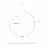 Sieninis šviestuvas, G9,...