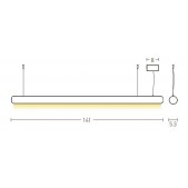 45W LED pakabinamas...