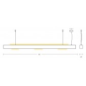 18W + 36W LED pakabinamas...
