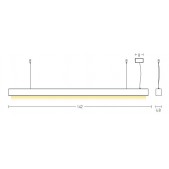45W LED pakabinamas...