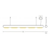 50W LED pakabinamas...