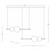 22W LED pakabinamas...