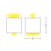 2x3W LED paviršinis lauko...