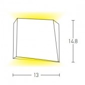 2x3W LED paviršinis lauko...