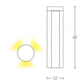 3x5W LED pastatomas lauko...