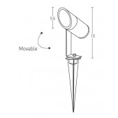 7W LED įsmeigiamas lauko...