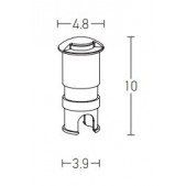 3W LED įleidžiamas į žemę...