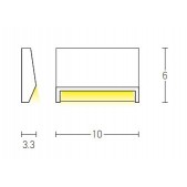 2W LED paviršinis lauko...