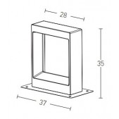8W LED pastatomas lauko...