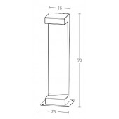 8W LED pastatomas lauko...