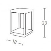 7W LED pastatomas lauko...