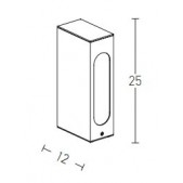 7W LED pastatomas lauko...