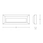 3W LED paviršinis lauko...