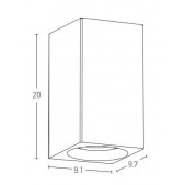 2x4W LED paviršinis lauko...