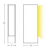 6W LED pastatomas lauko...