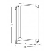 12W LED paviršinis lauko...