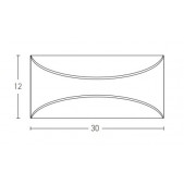 12W LED paviršinis lauko...