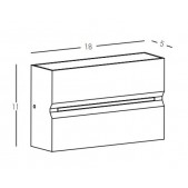 15W LED paviršinis lauko...