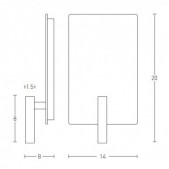 3W + 5W LED sieninis...