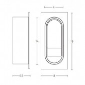3W LED sieninis įleidžiamas...