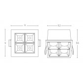 12W LED įleidžiamas...