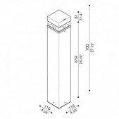 14W LED pastatomas lauko...