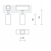 9W šviestuvas į magnetines...